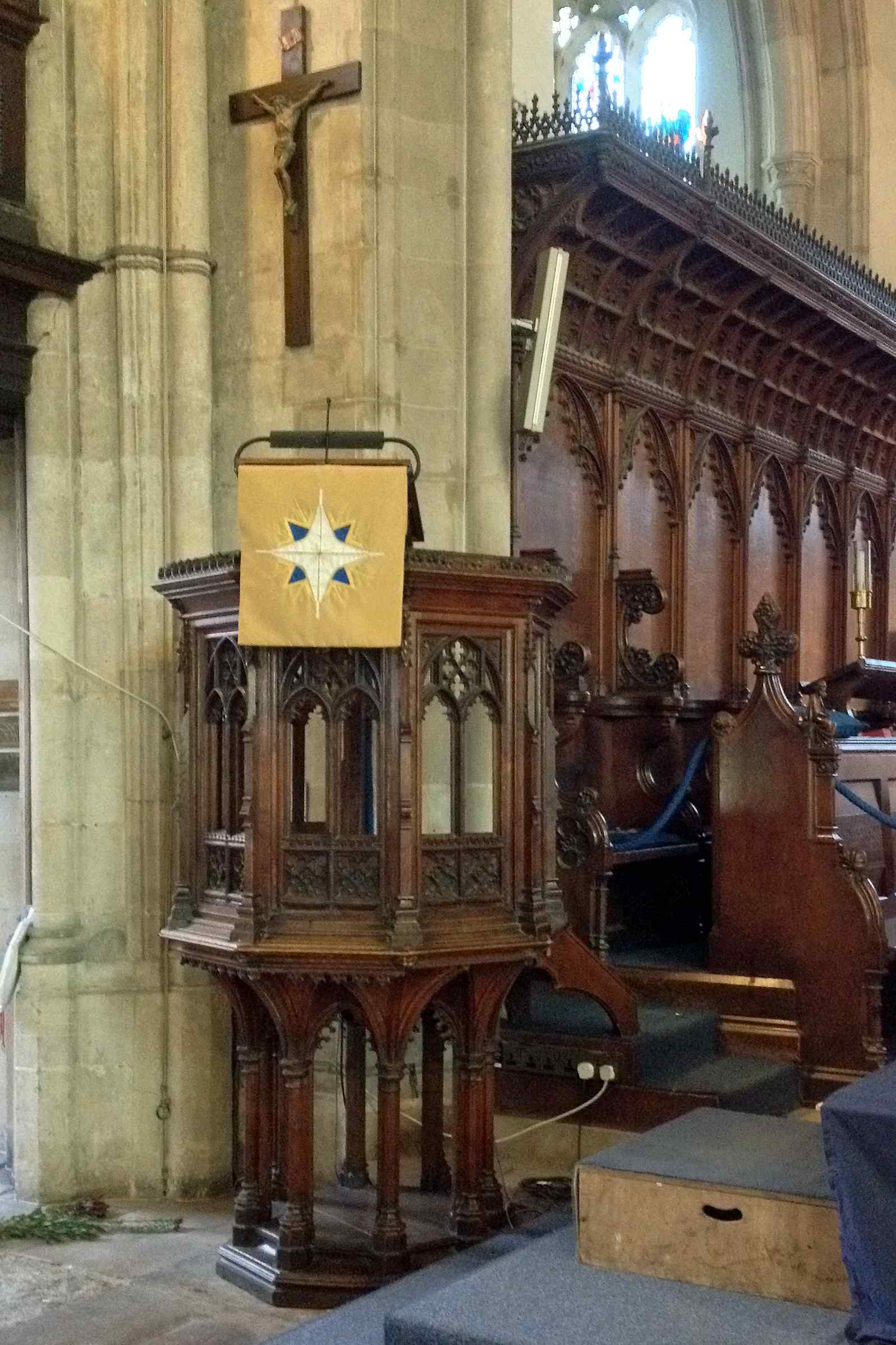 Pulpit at Great St Mary, Cambridge