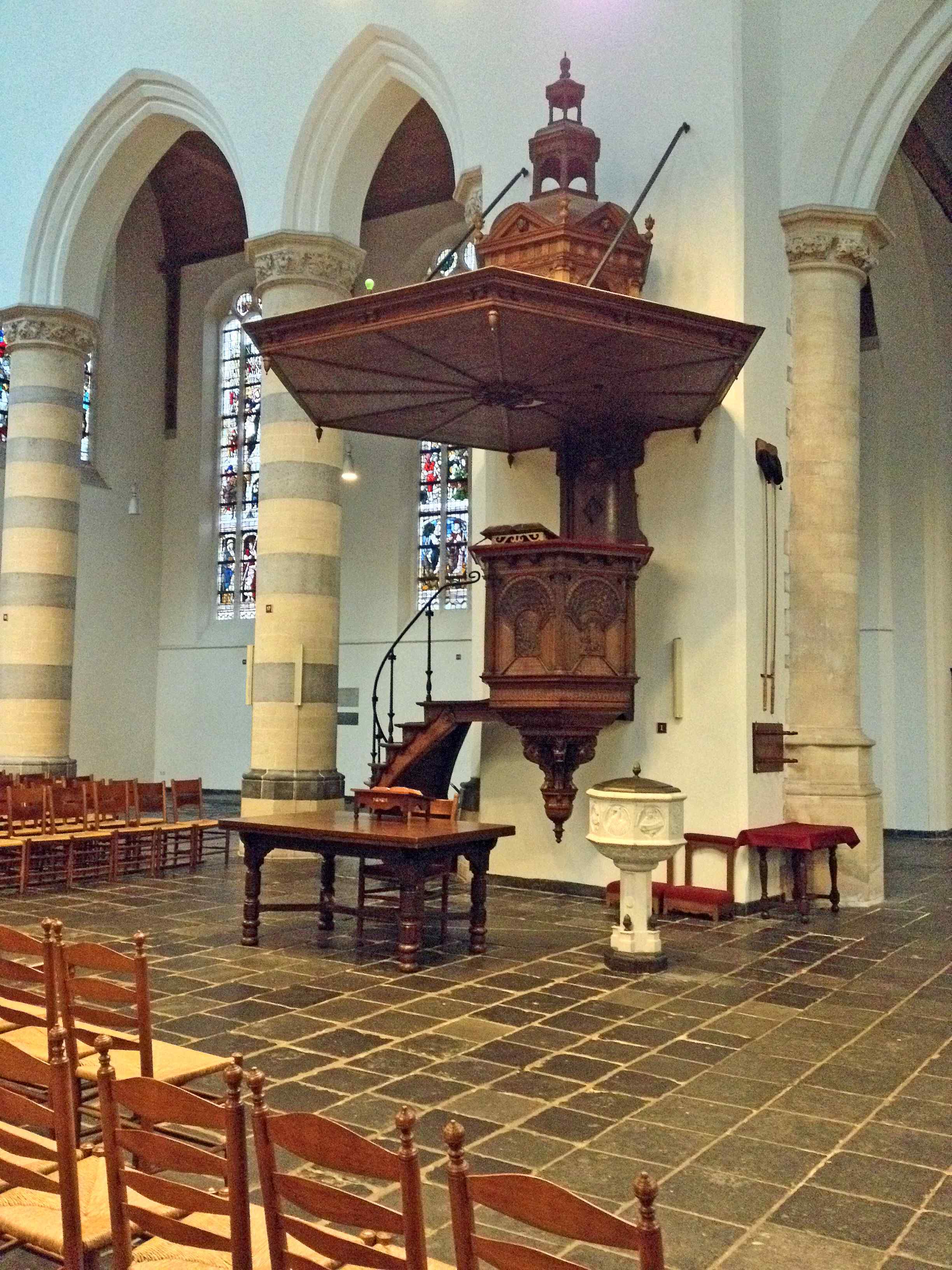 Pulpit at Oude Kerk, Delft