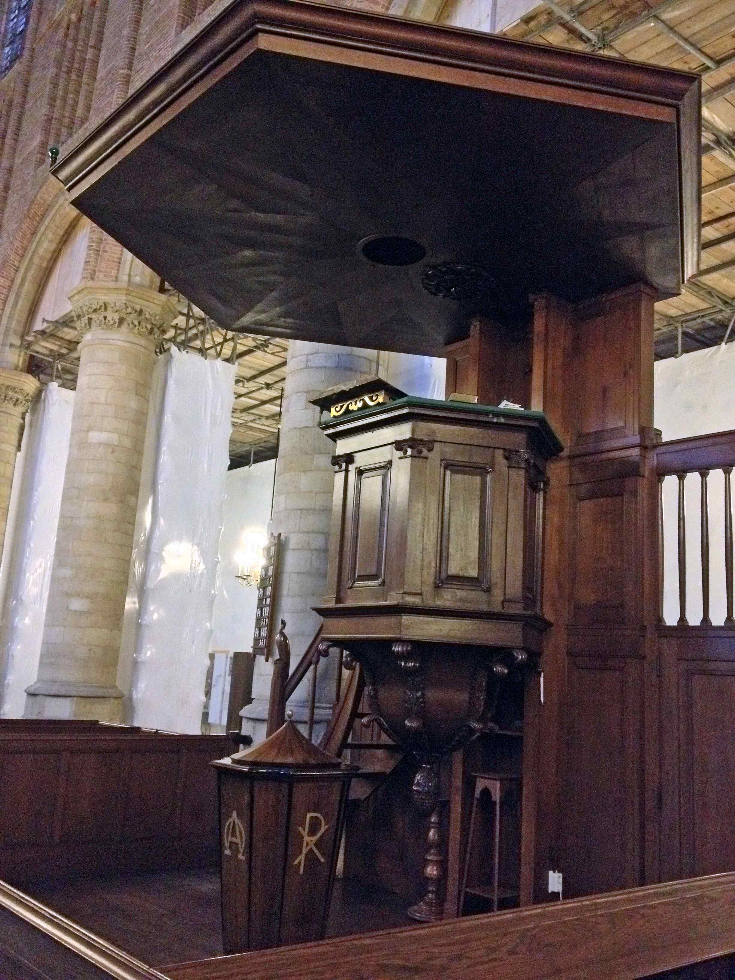Pulpit at Nieuwe Kerk, Delft