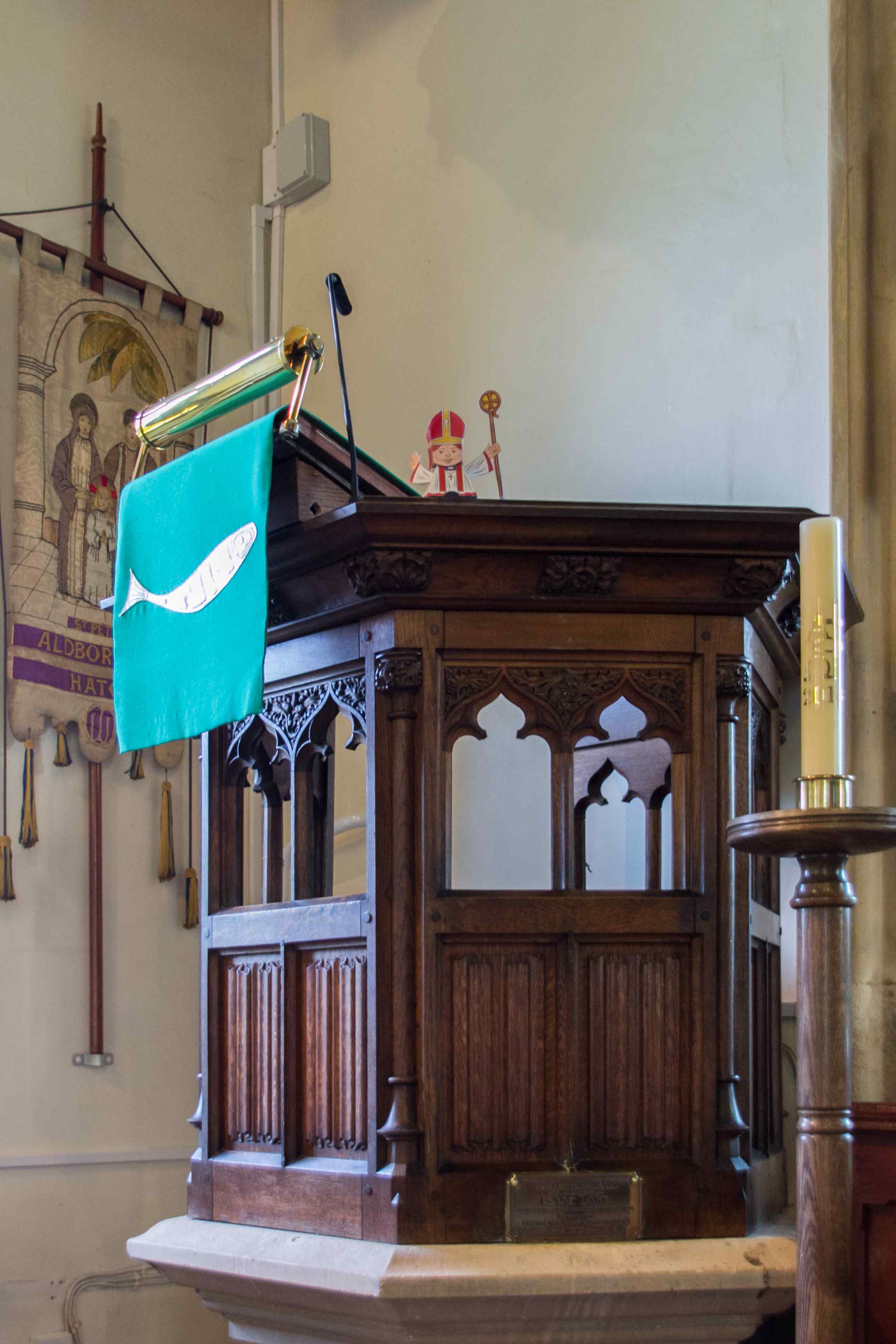 Pulpit at St Peters Church, Aldborough Hatch