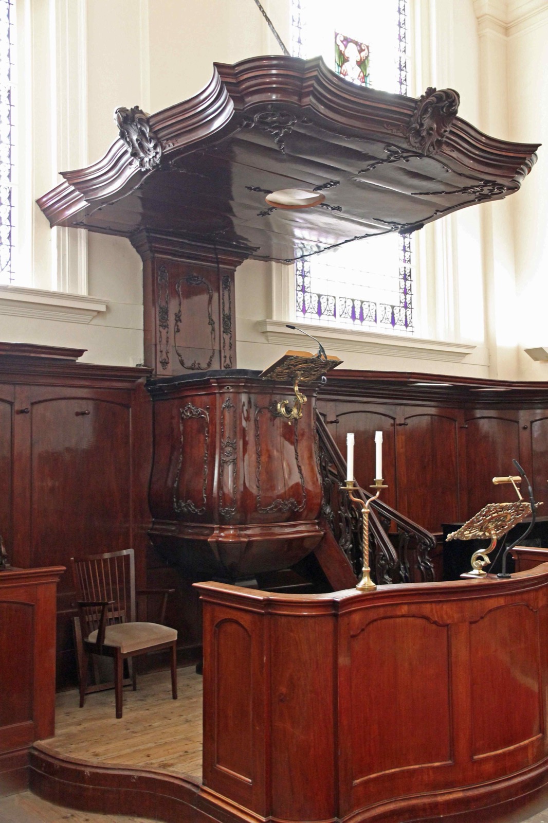 Pulpit at Doopsgezinde kerk, Utrecht