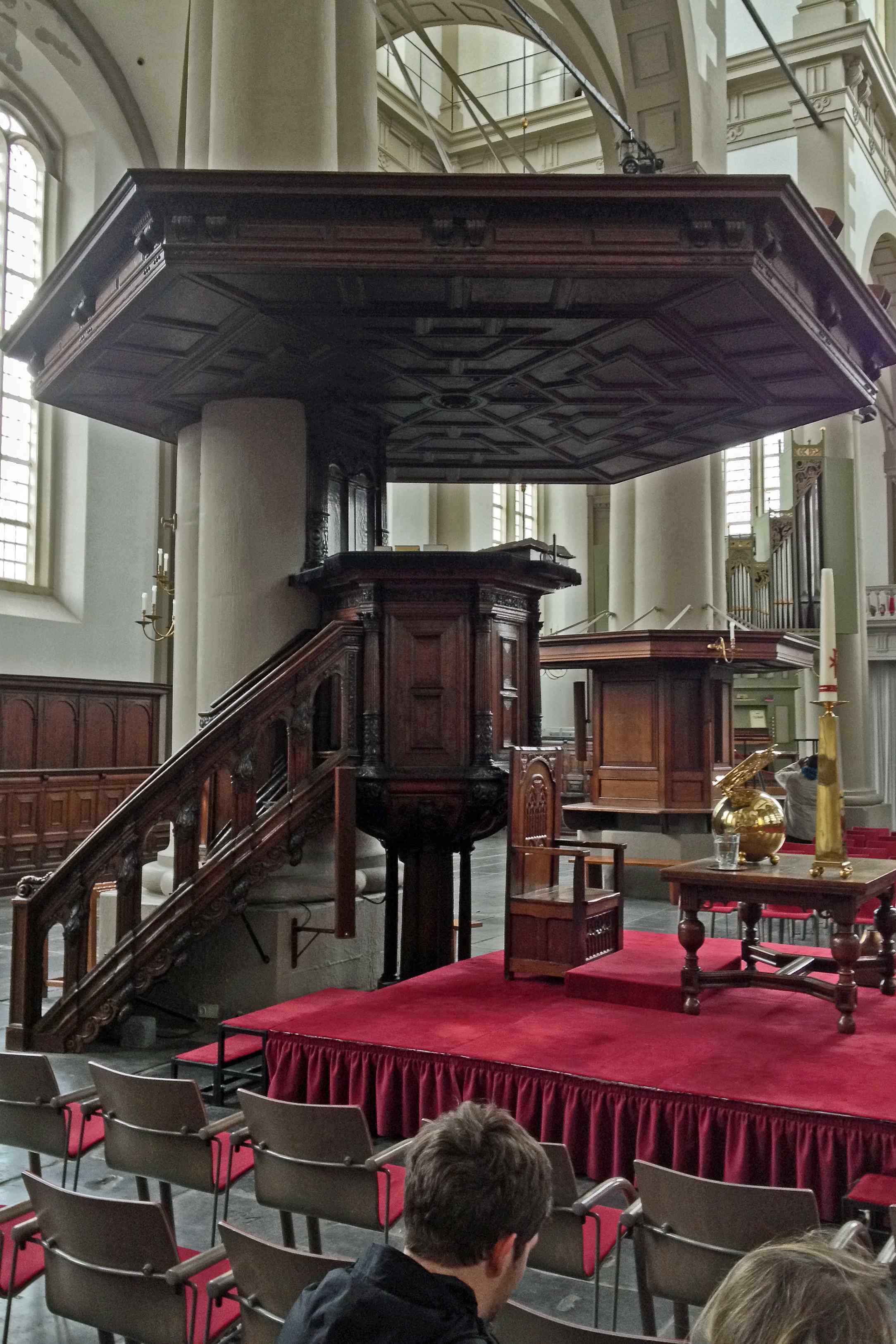 Pulpit at Westerkerk, Amsterdam