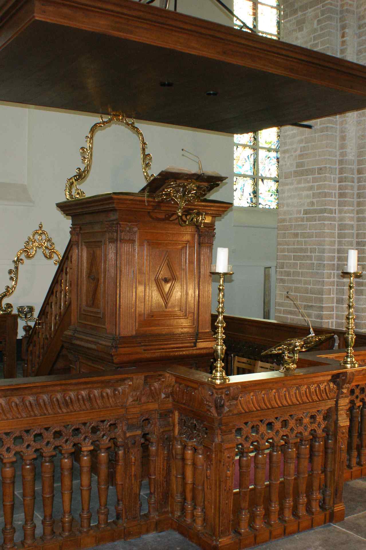 Preekstoel in Nicolaikerk, Utrecht