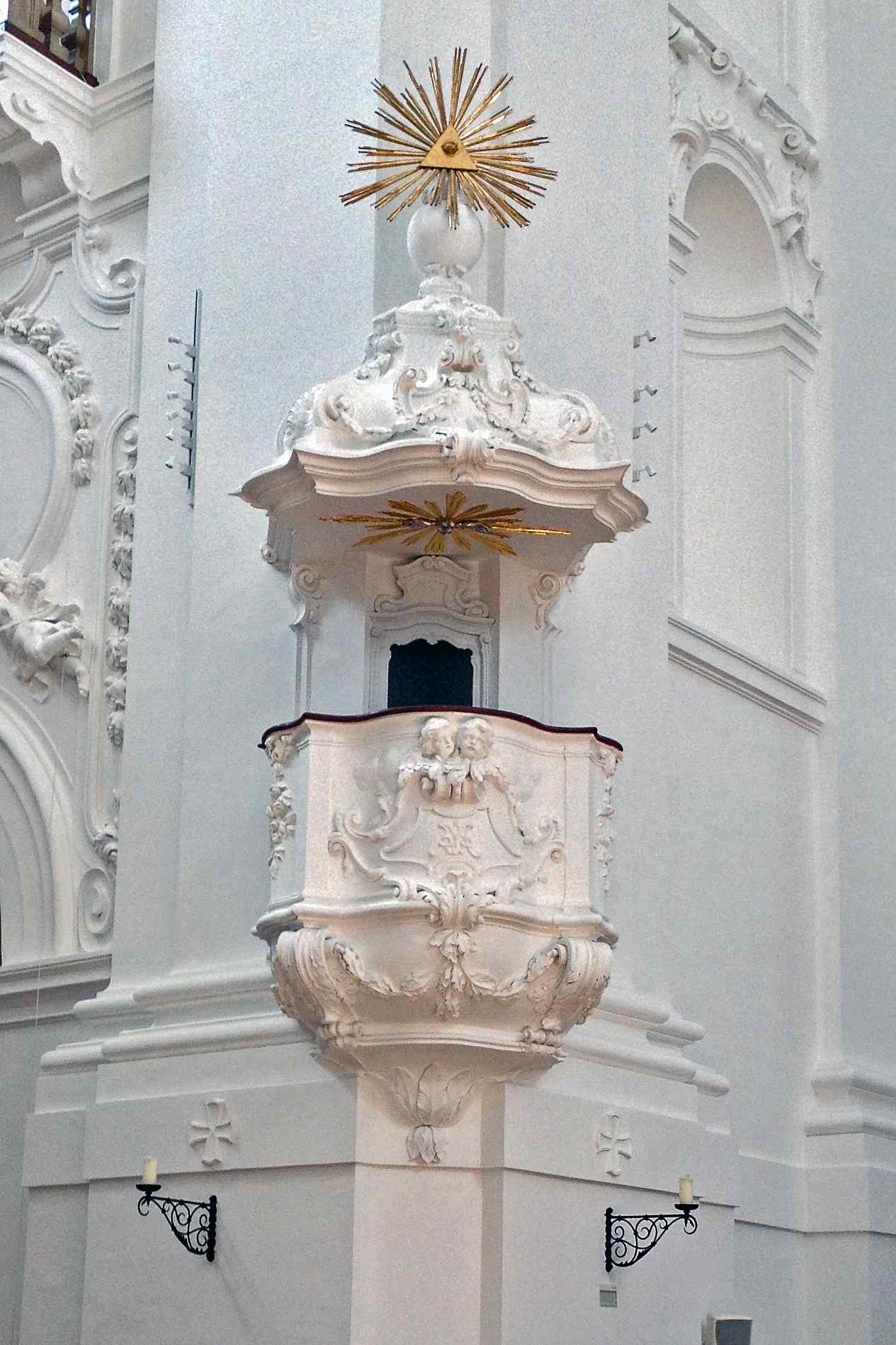Pulpit at Kollegienkirche, Salzburg