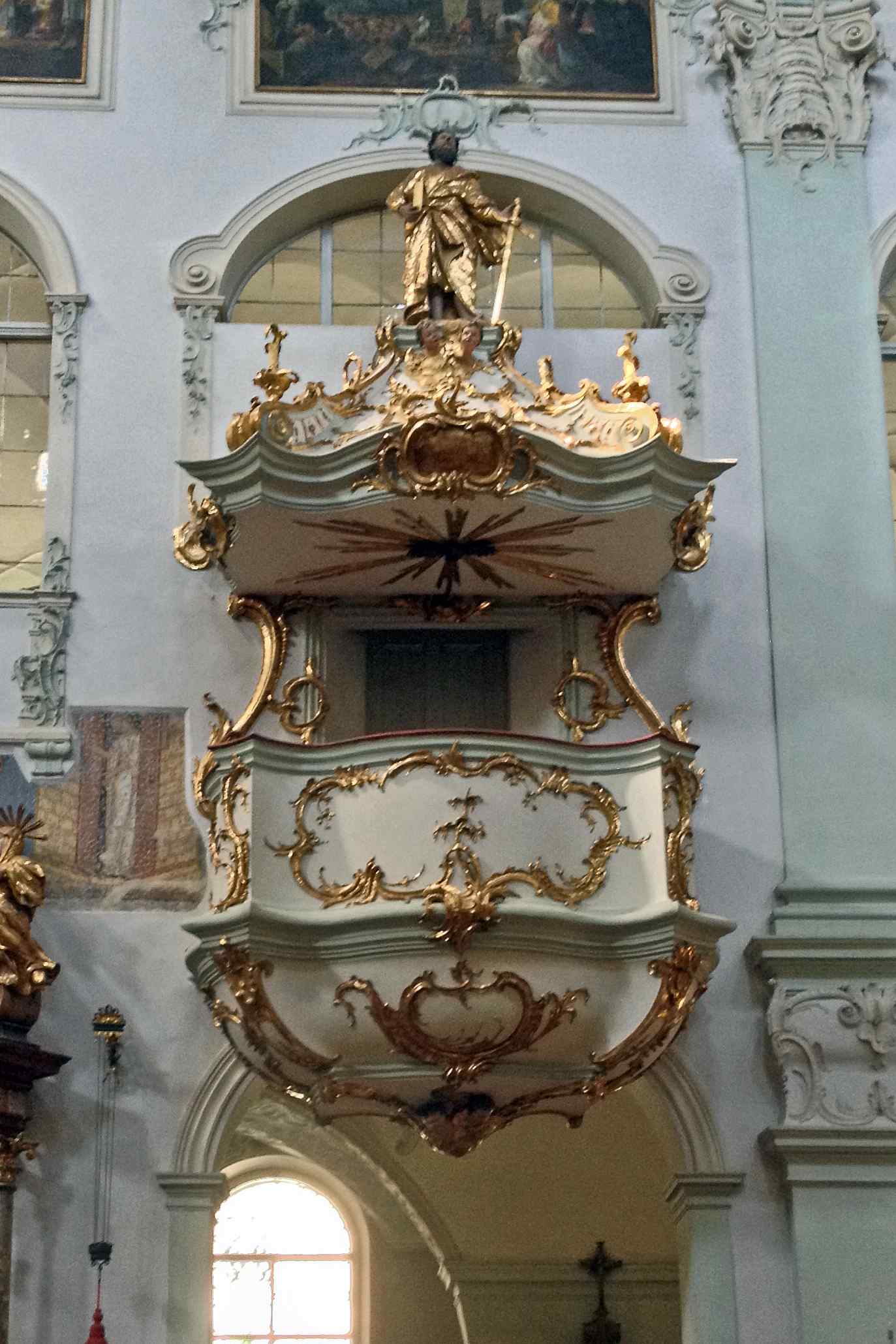 Pulpit at Stiftskirche St Peter, Salzburg