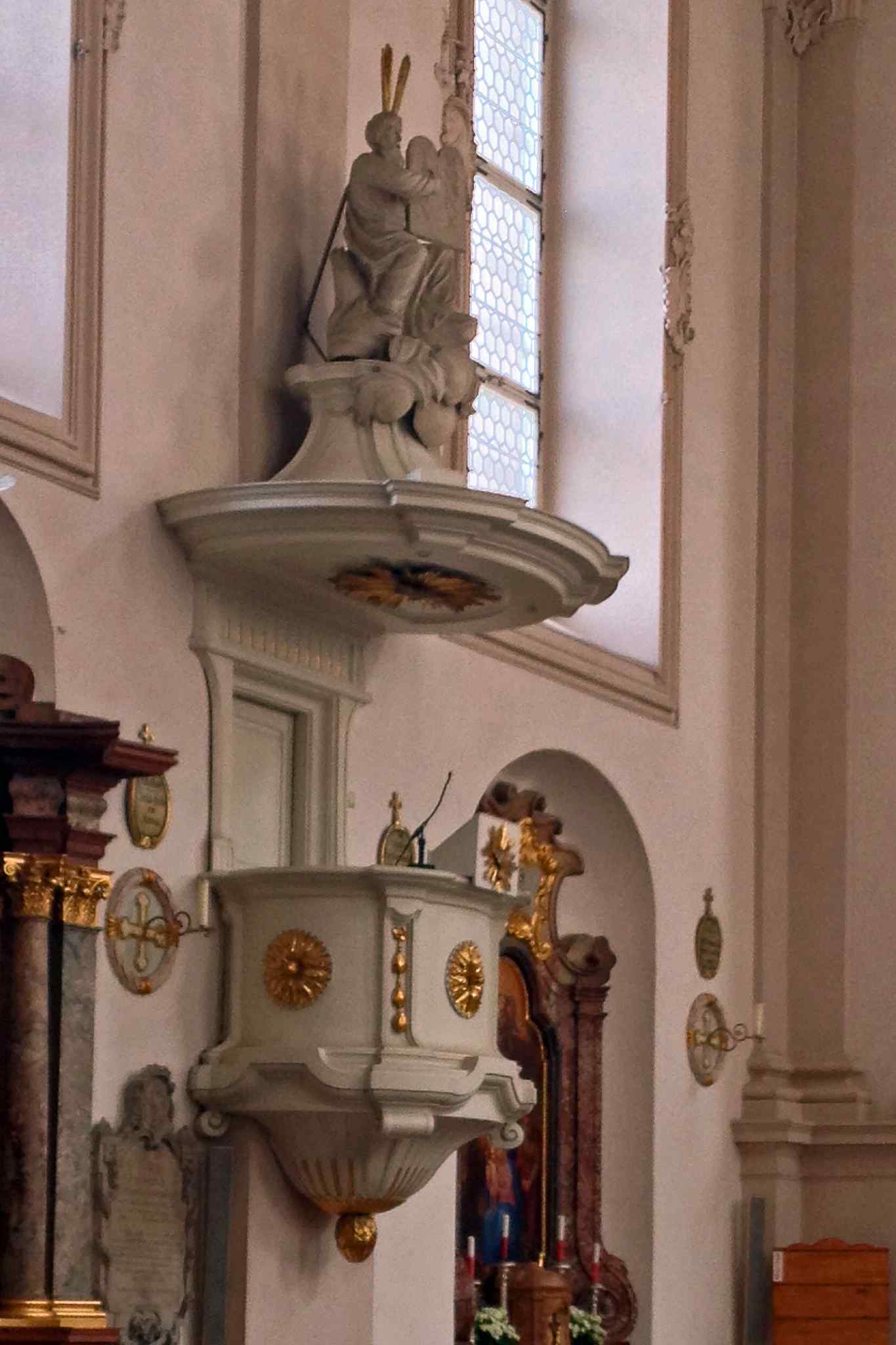 Pulpit at Sebastianskirche, Salzburg