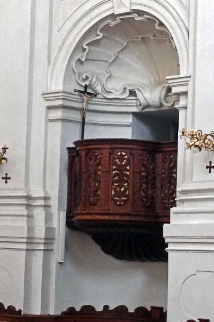 Pulpit at Dreifaltigkeitskirche, Salzburg