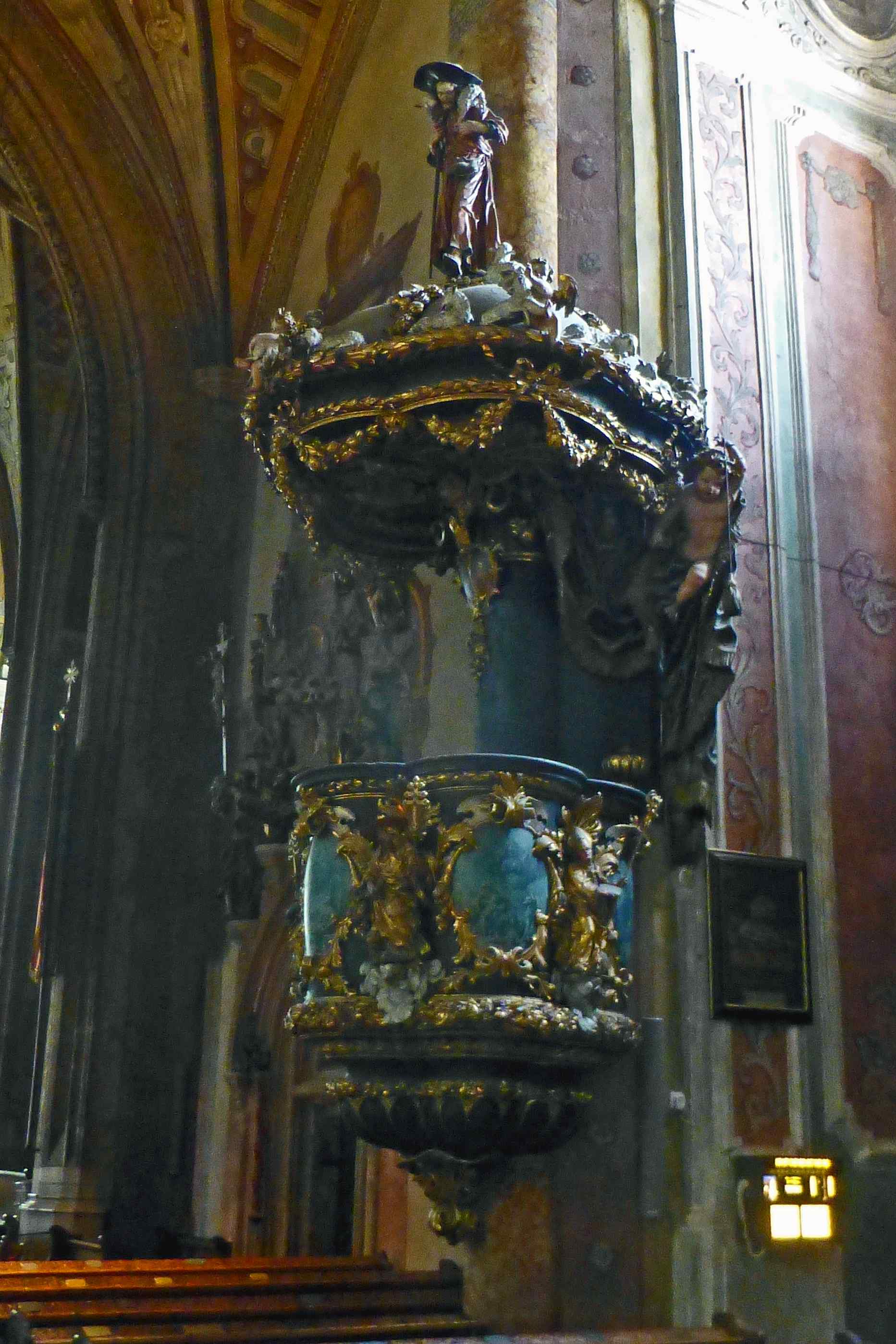 Preekstoel in Pfarrkirche St Wolfgang, St Wolfgang