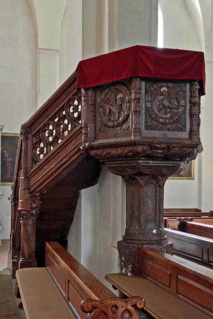 Pulpit at Munster St Zeno, Bad Reichenhall
