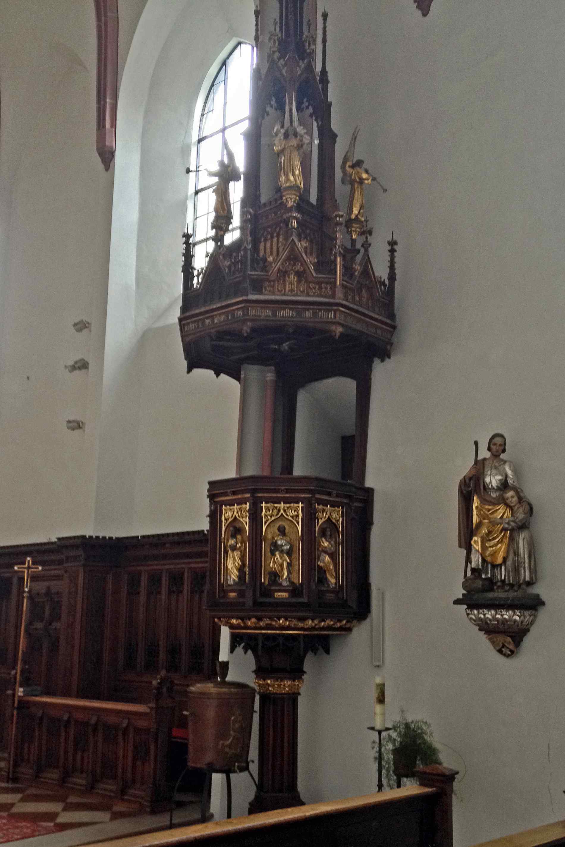 Pulpit at Karmelitenkirche St Ägid, Bad Reichenhall