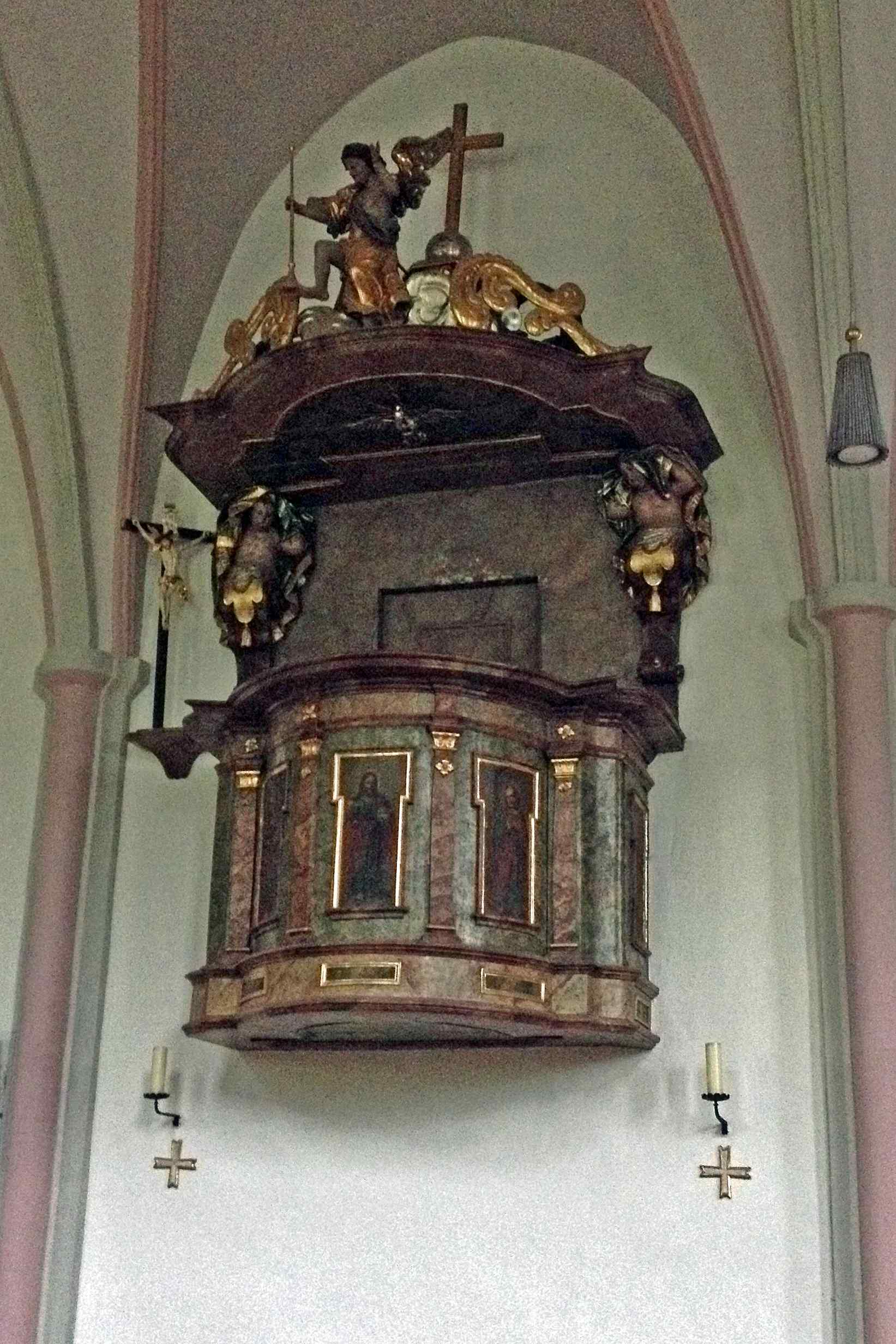 Pulpit at Pfarrkirche St Sebastian, Ramsau bei Berchtesgaden