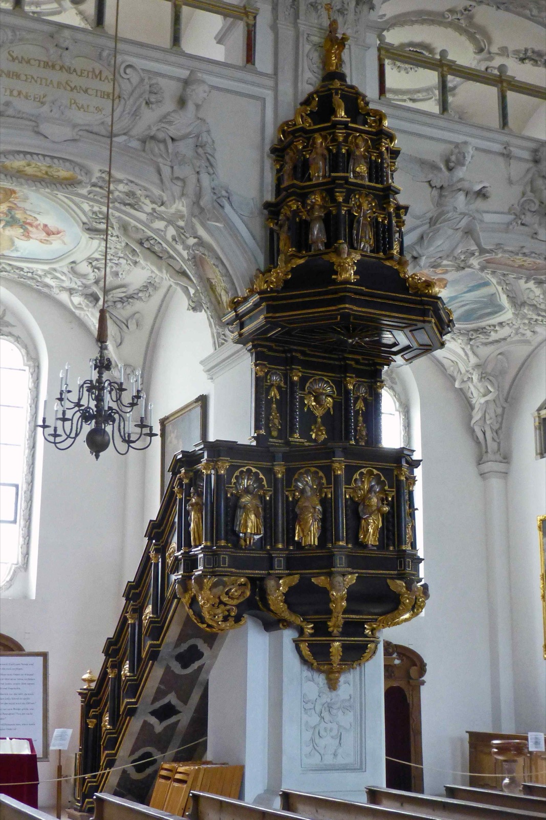 Preekstoel in Basilika St Benedikt, Benediktbeuern