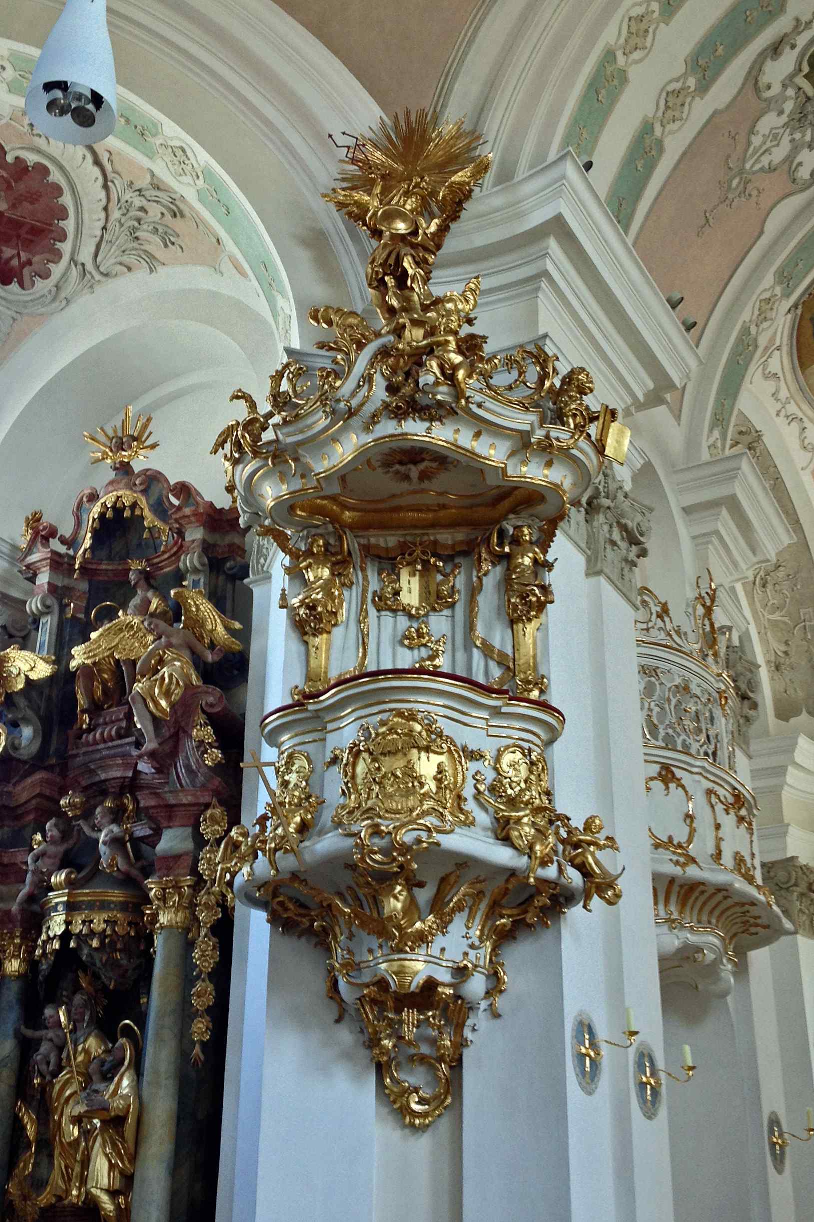 Pulpit at St Nikolaus, Murnau