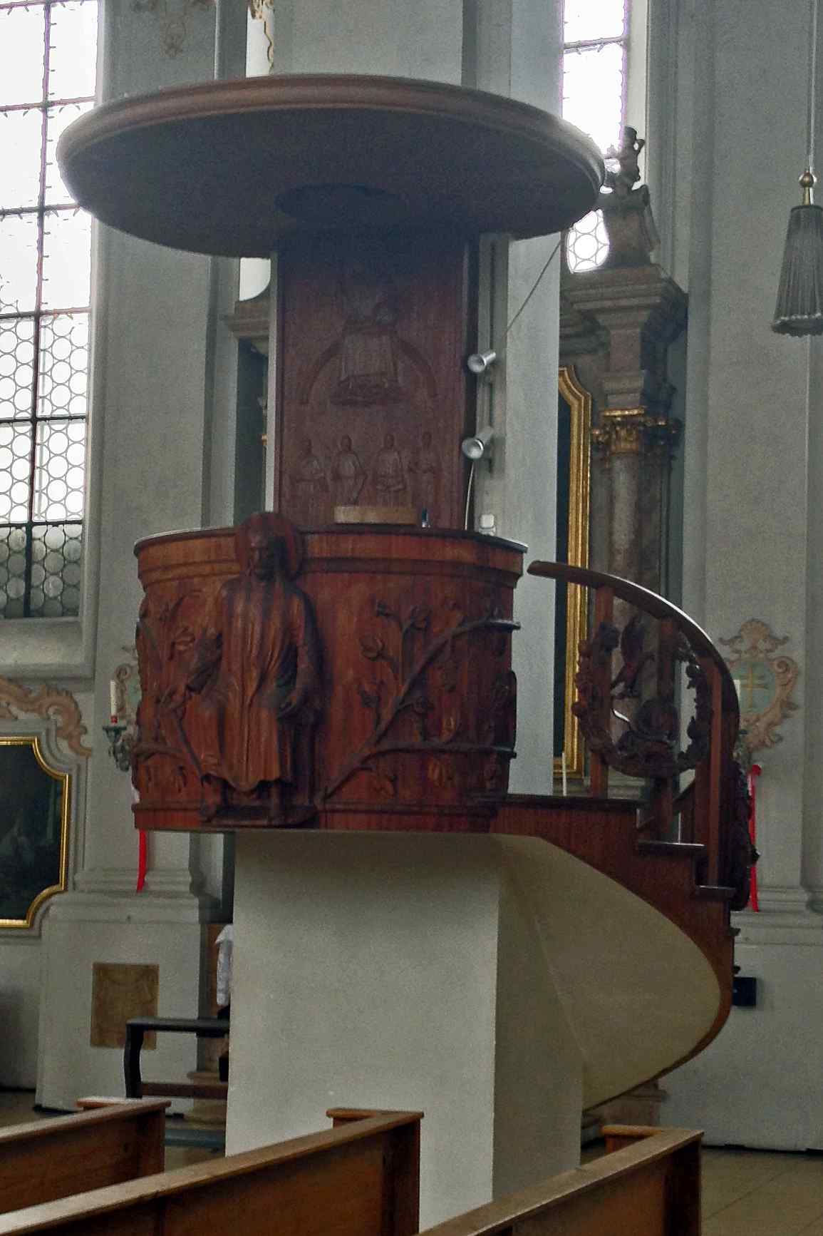 Pulpit at Heilig Geist Kirche, Munchen
