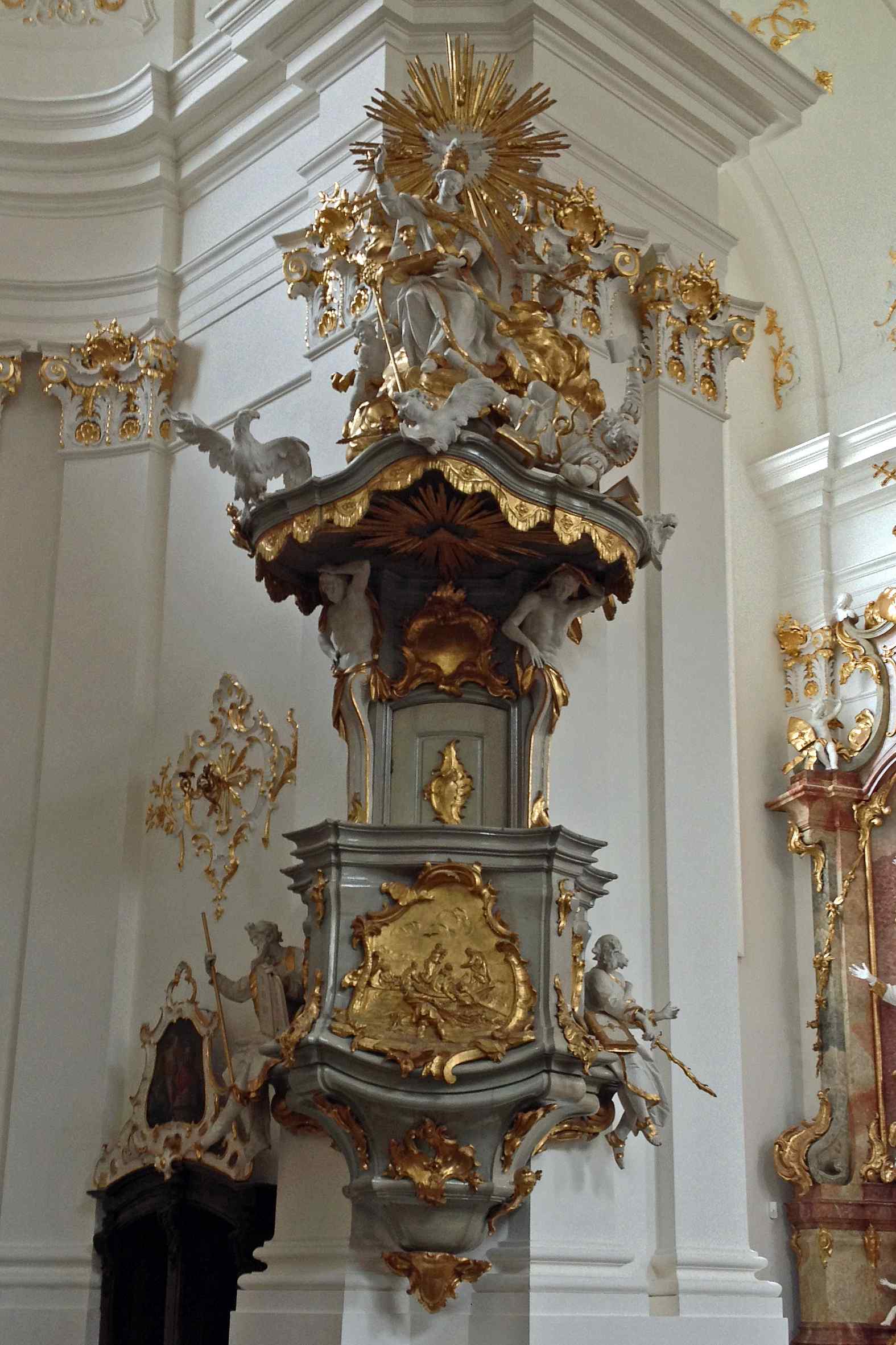 Pulpit at Klosterkirche, Schäftlarn
