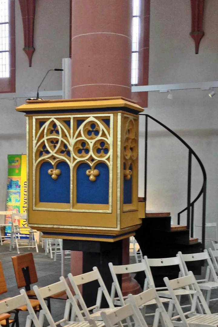 Preekstoel in Stiftskirche (schip-gedeelte), Neustadt an der Weinstrasse