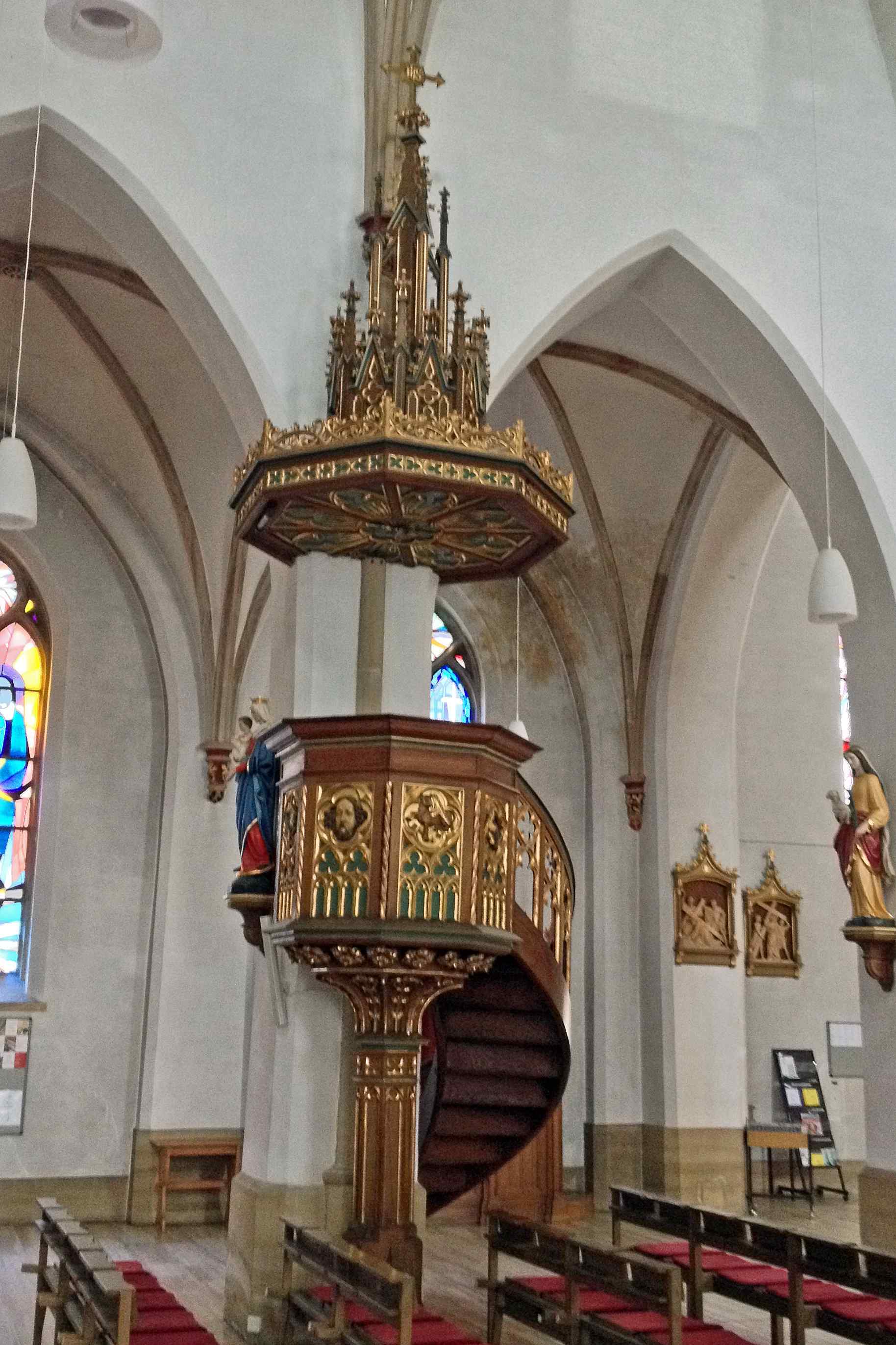 Pulpit at St Marien, Neustadt an der Weinstrasse