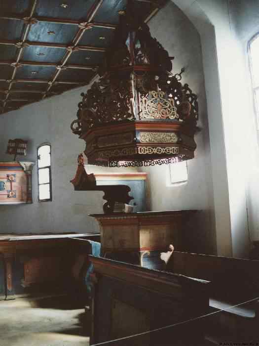 Pulpit at Mandi Reformatus templom, Szentendre