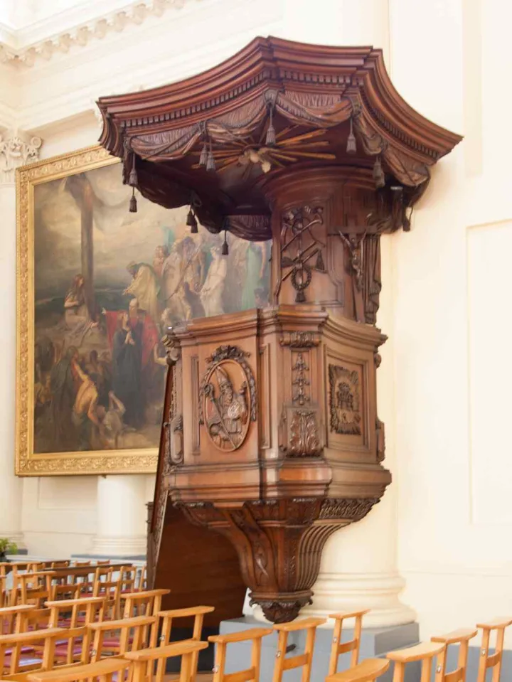 Preekstoel in Sint-Jacob-op-Koudenberg, Brussel
