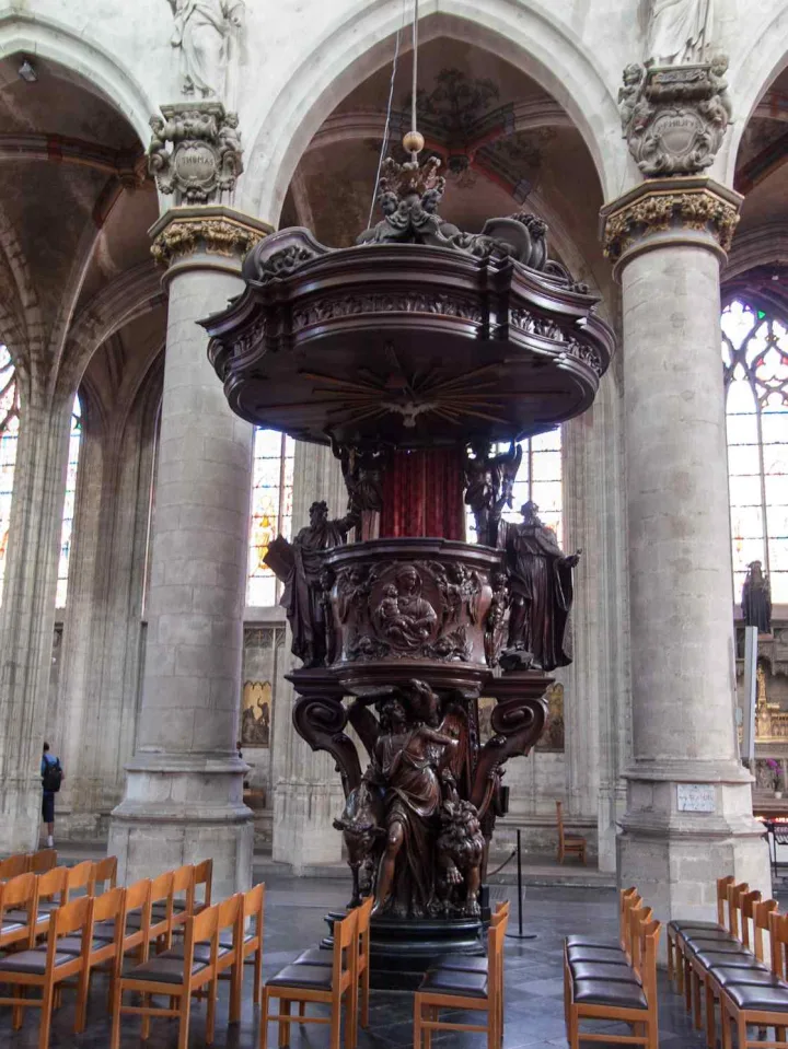 Preekstoel in OLV ter Zavelkerk, Brussel