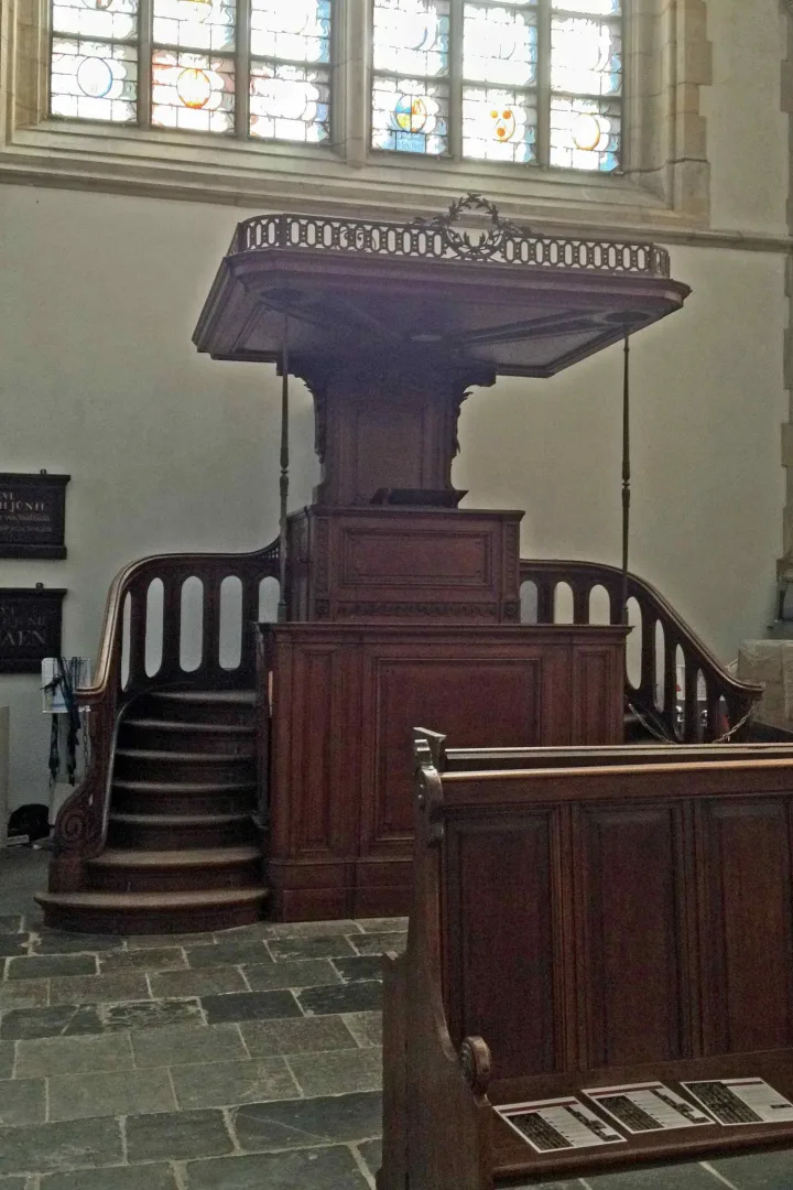 Preekstoel in Sint-Janskerk - mobiele preekstoel, Gouda