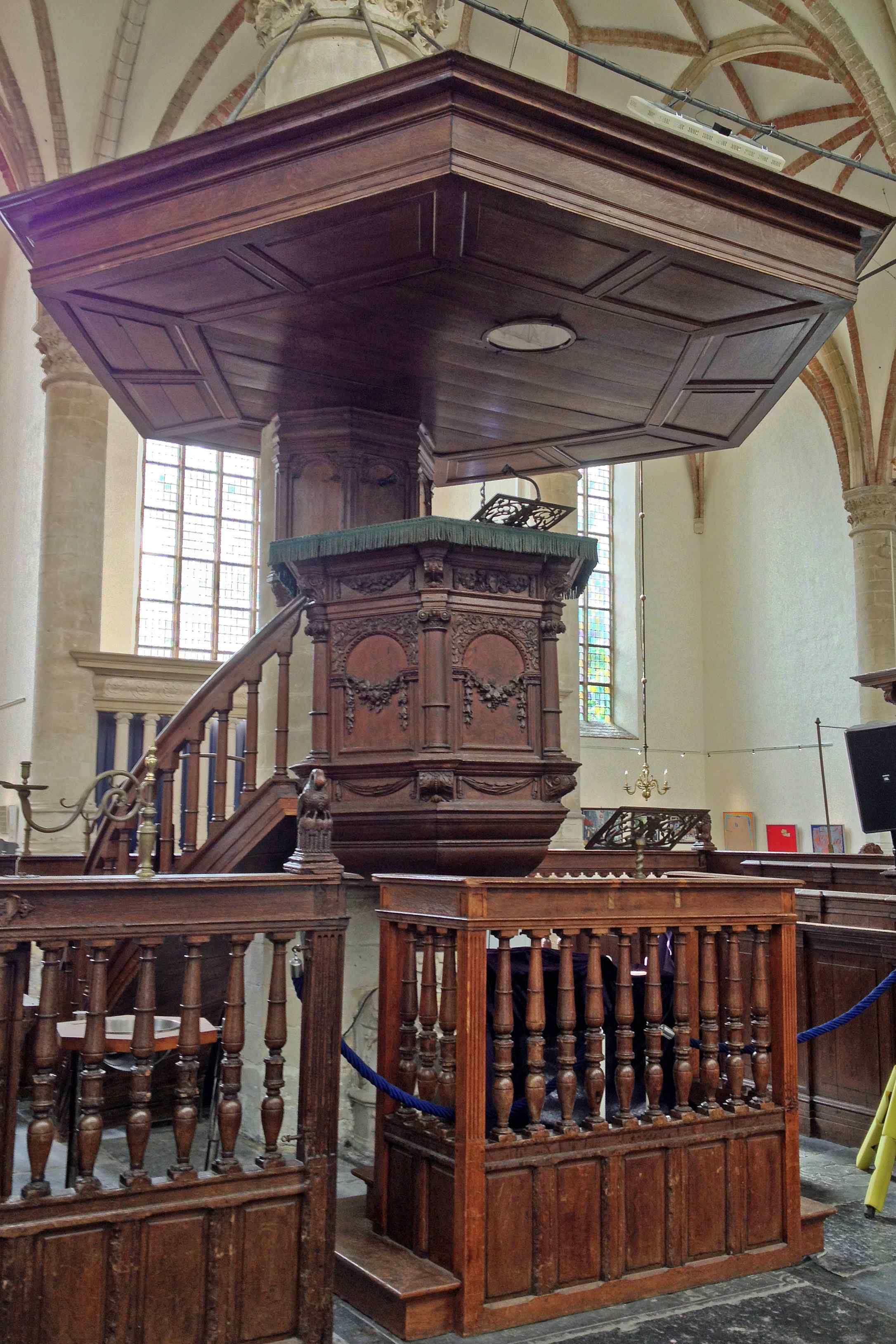 Pulpit at Grote Sint Laurenskerk, Alkmaar