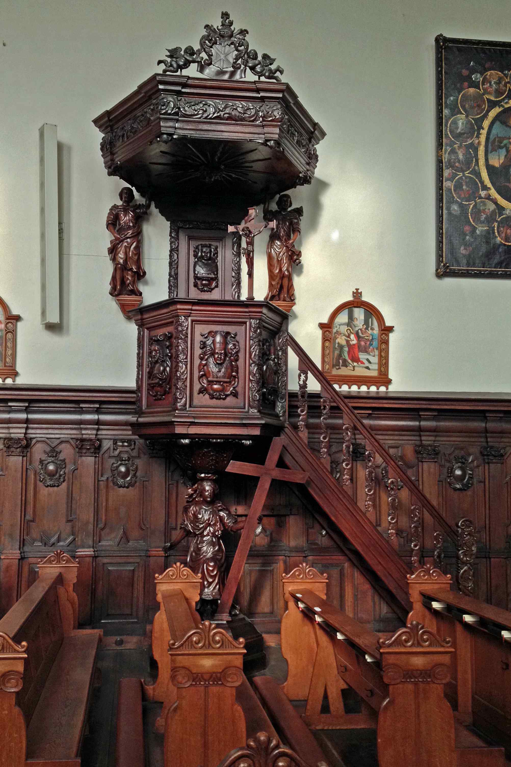 Preekstoel in Sint Michielskerk, Sittard