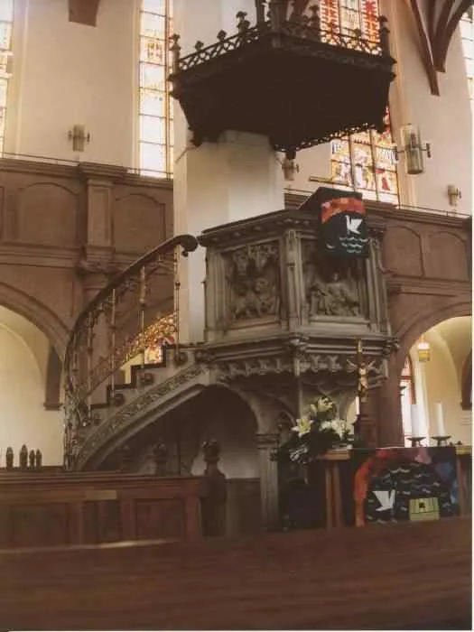 Pulpit at Thomas Kirche, Leipzig