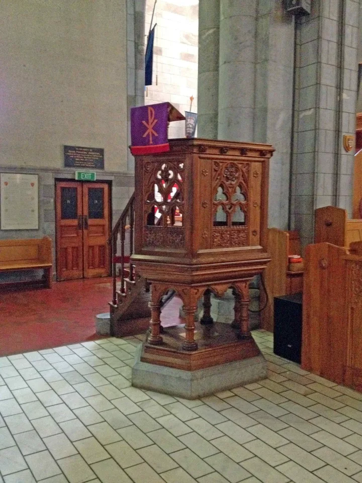 Pulpit at Christ Church Cathedral, Nelson
