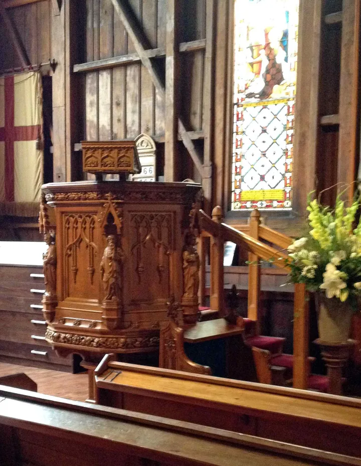Pulpit at Old St Pauls, Wellington