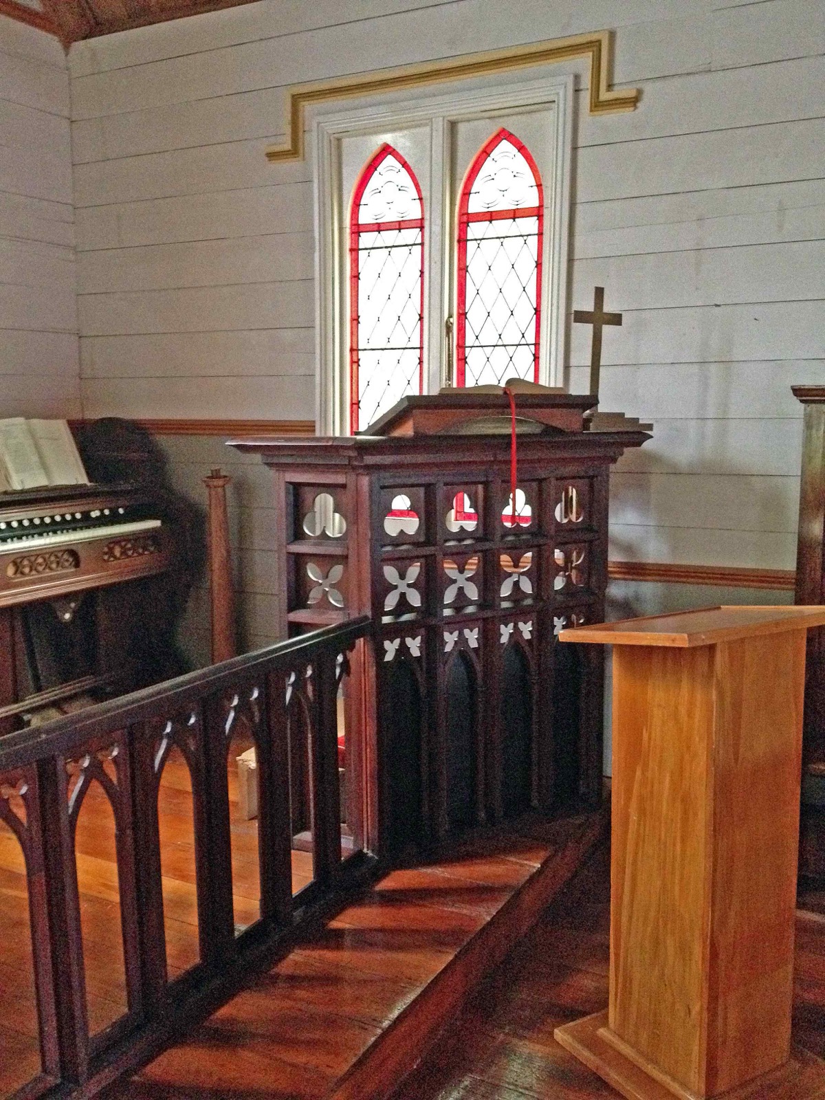 Pulpit at Old St Peters Church, Nelson