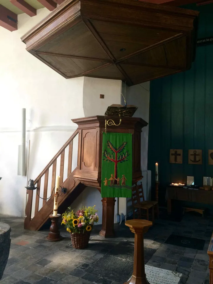 Pulpit at Maartenskerk, Oosterend (Texel)