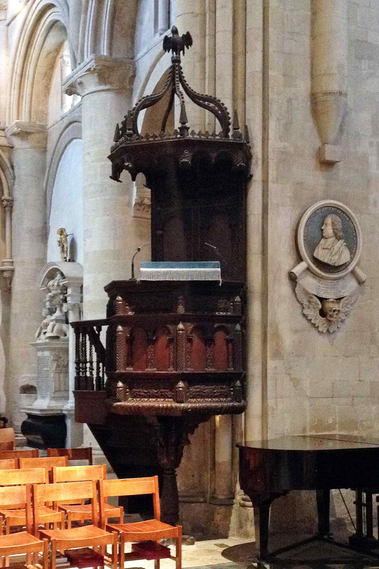 Pulpit at Christ Church Cathedral, Oxford