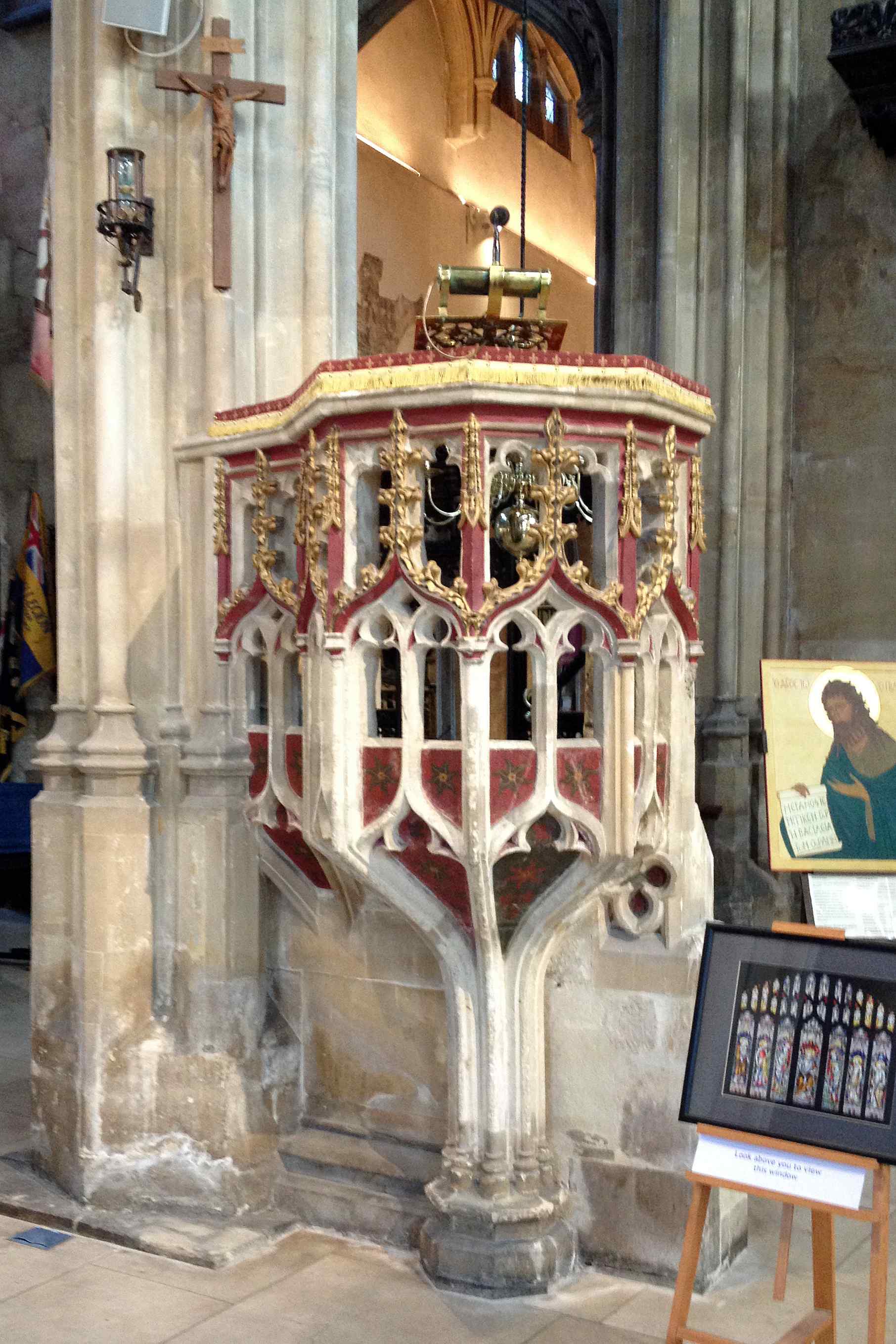 Pulpit at St Johns, Cirencester