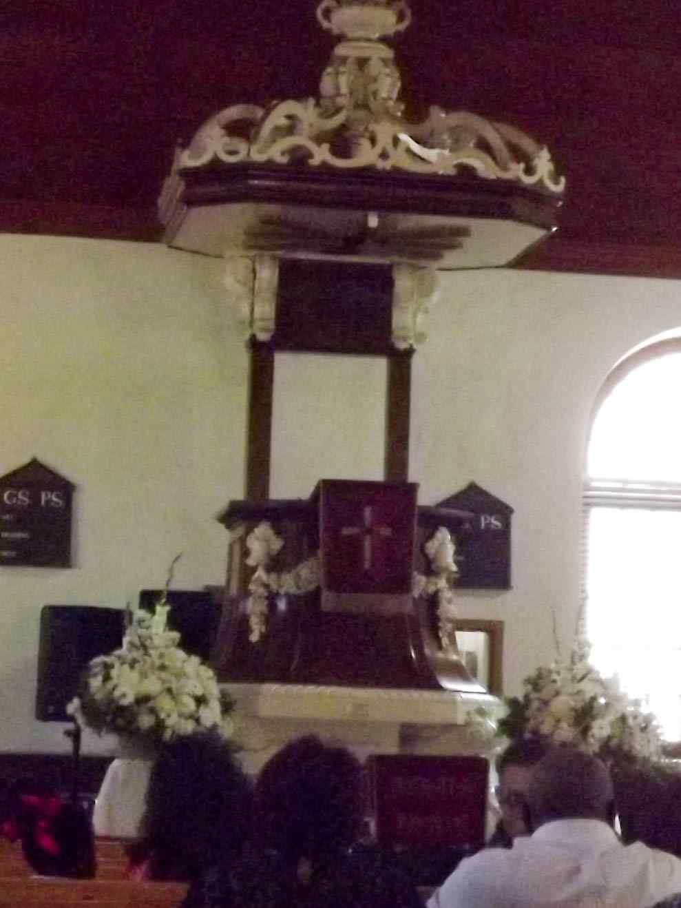 Pulpit at Rynse Zendingskerk Stellenbosch, Stellenbosch