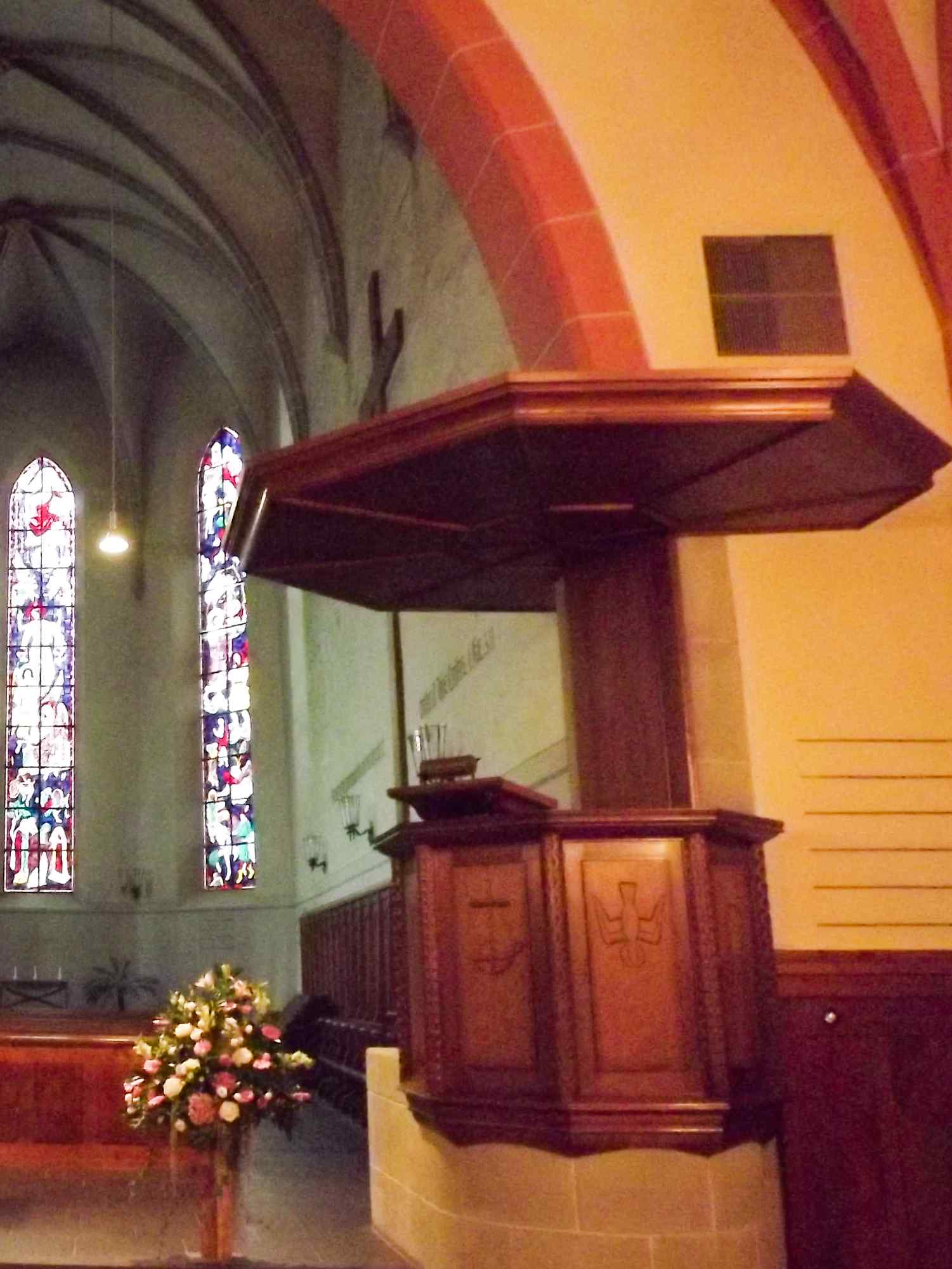 Preekstoel in Reformierte Schlosz Kirche, Interlaken