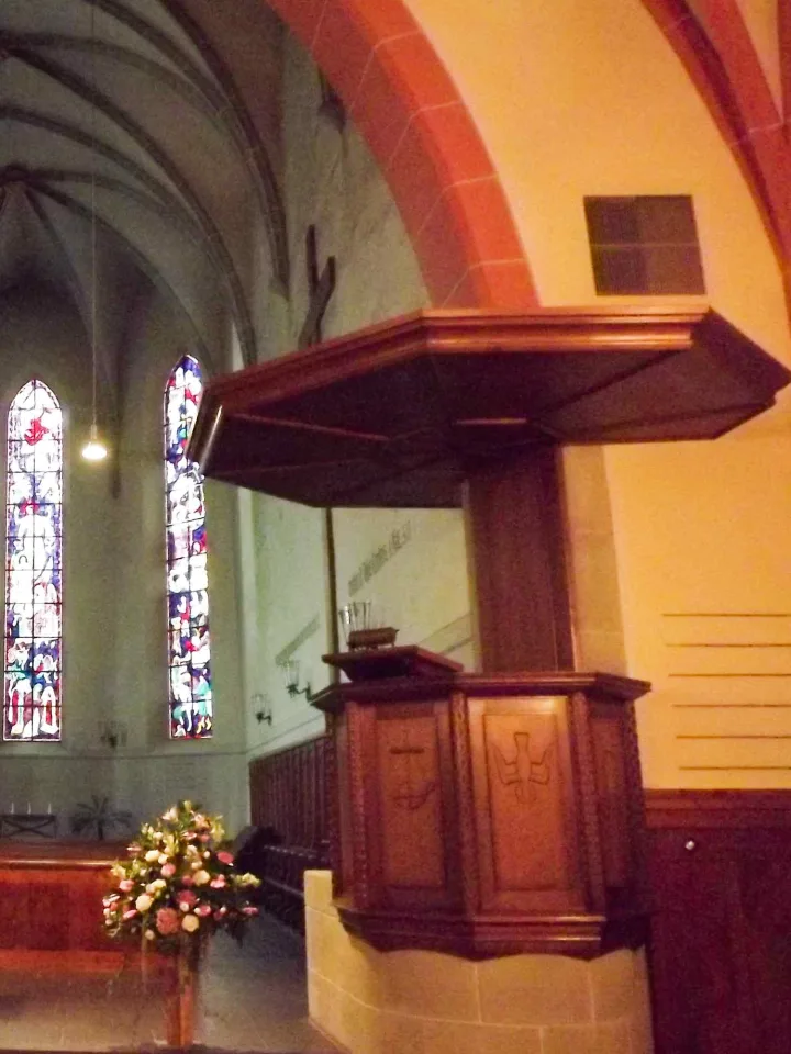 Preekstoel in Reformierte Schlosz Kirche, Interlaken