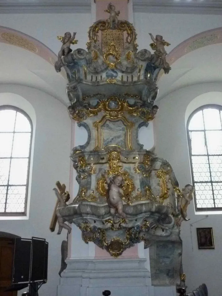 Preekstoel in Benediktinerkirche St Georg, Villingen