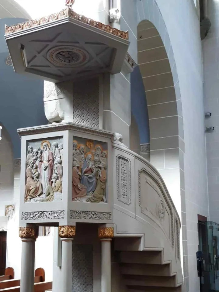 Preekstoel in Dreifaltigkeitskirche, Offenburg