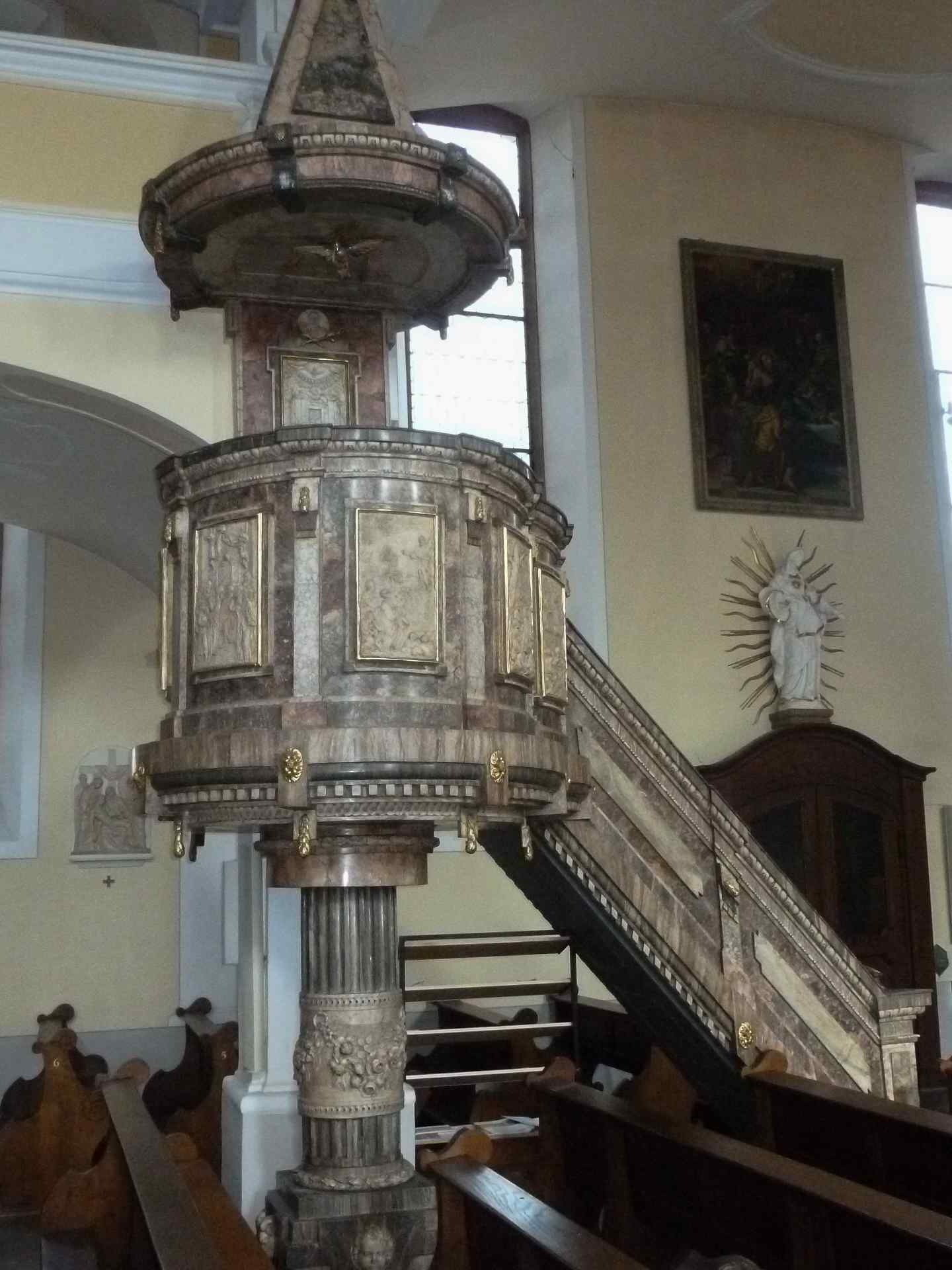Pulpit at Heilig-Kreuz-Kirche, Offenburg
