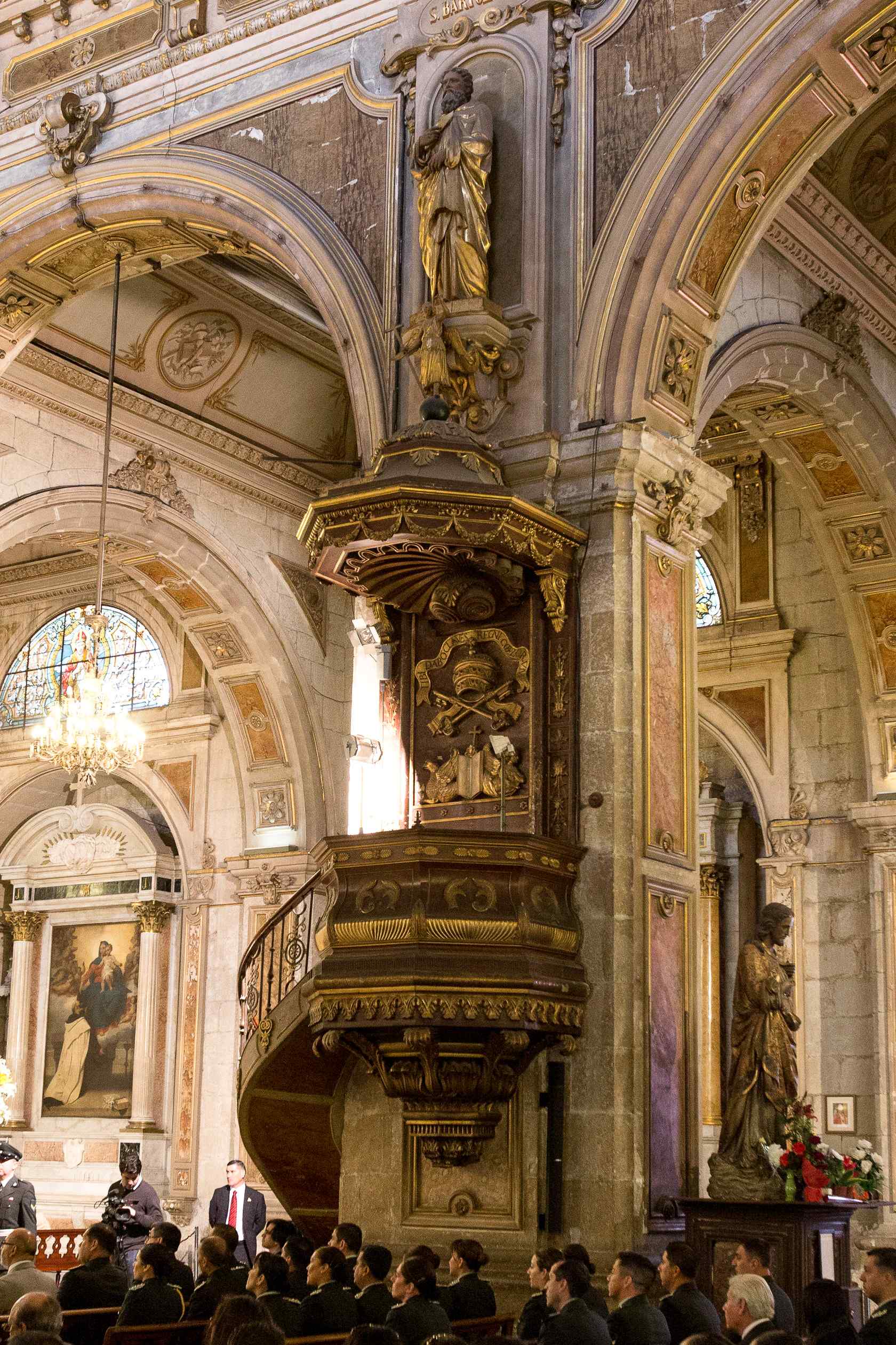 Pulpit at Catedral Metropolitana de Santiago, Santiago