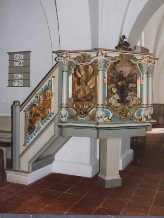 Pulpit at Norlen Kirke, Lemvig