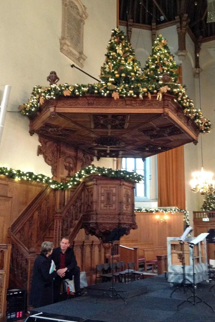 Preekstoel in Nieuwe Kerk, Den Haag