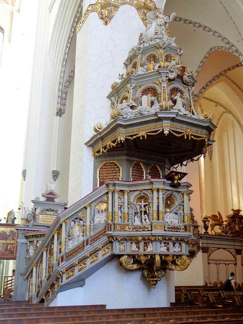Pulpit at St Marienkirche, Rostock