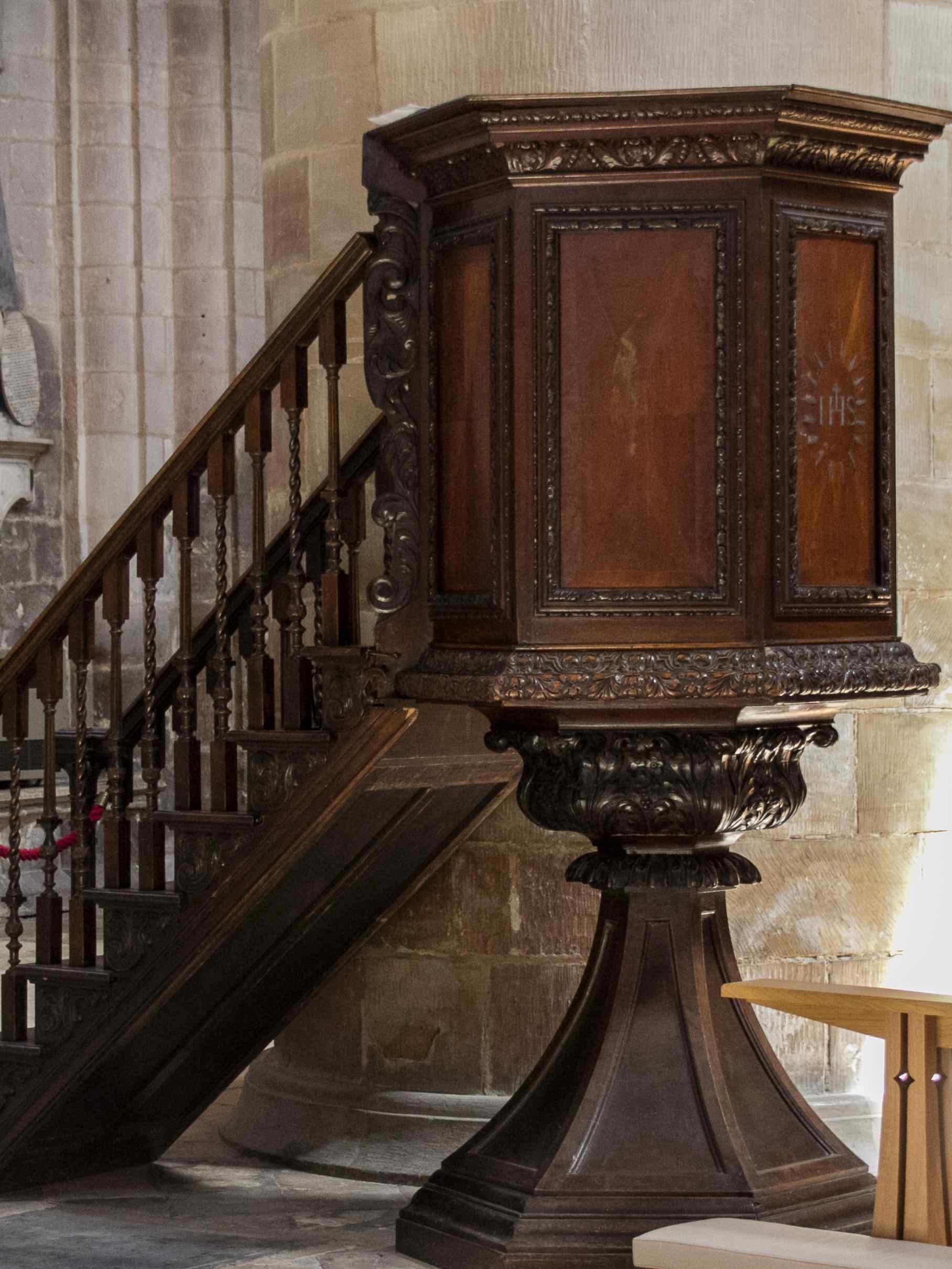 Preekstoel in Gloucester Cathedral, Gloucester