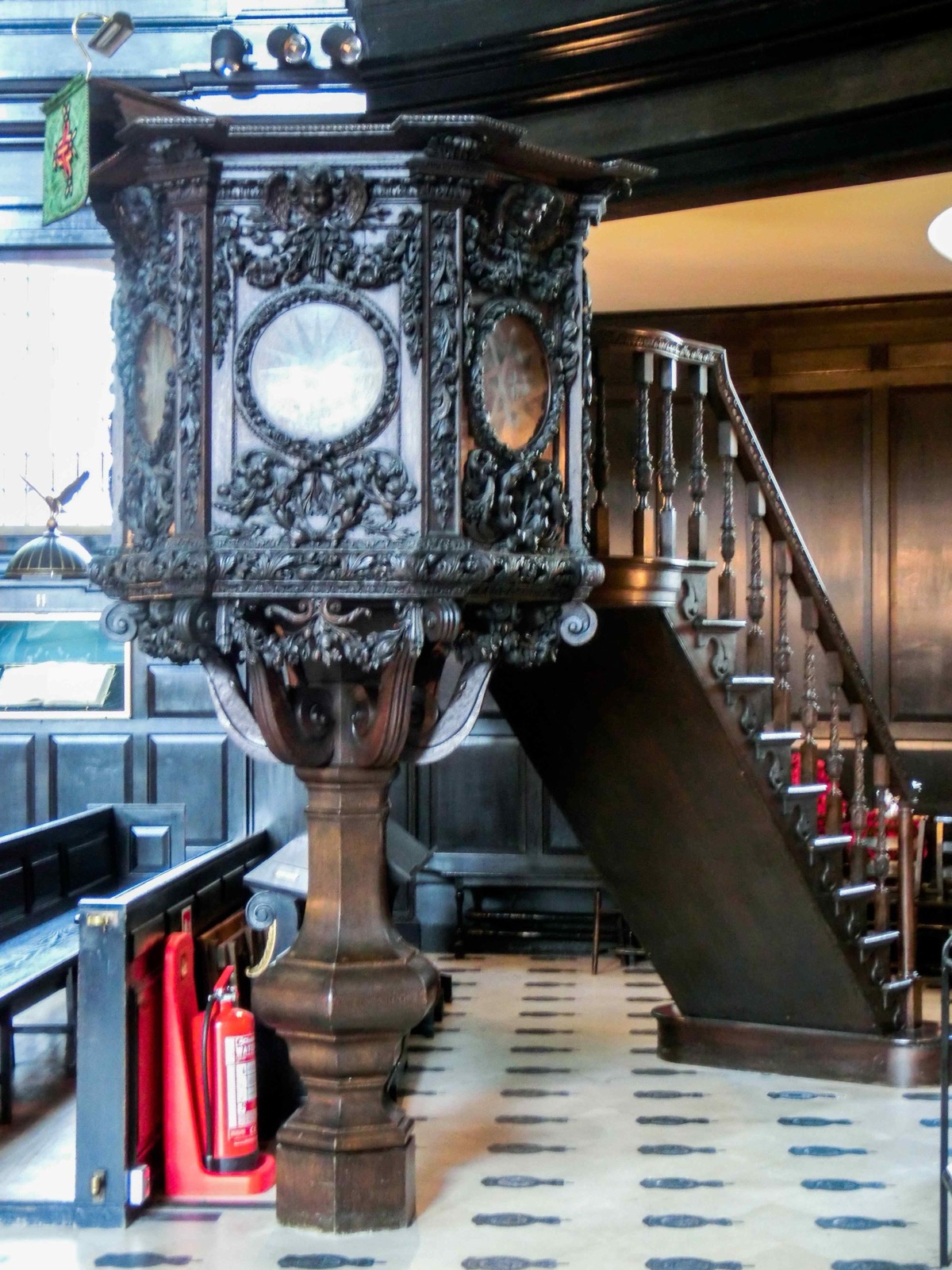 Pulpit at St Clement Danes Church, London