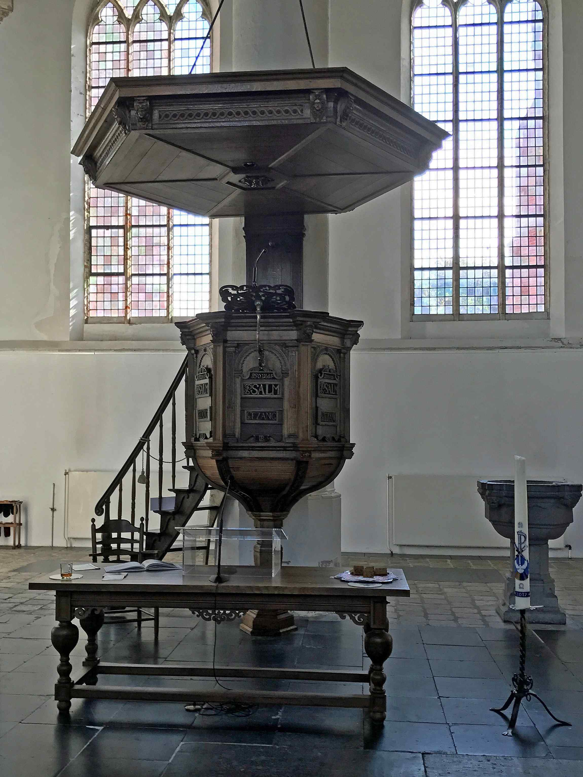 Pulpit at Oude Jeroenskerk, Noordwijk