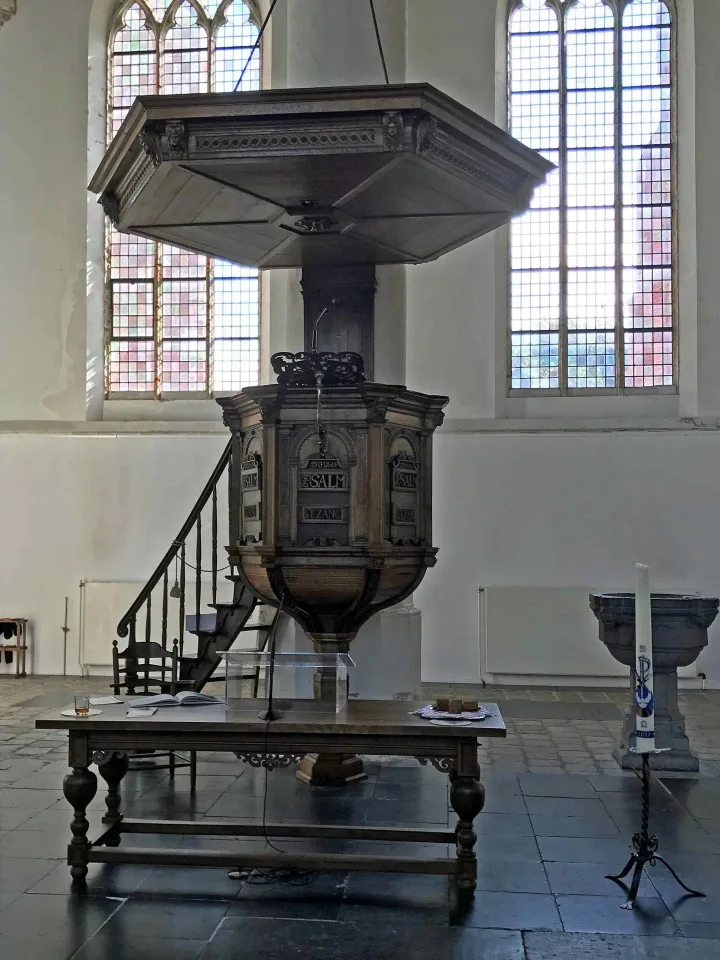 Pulpit at Oude Jeroenskerk, Noordwijk