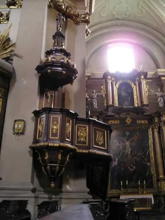 Preekstoel in Sw. Bernardyna, Krakow