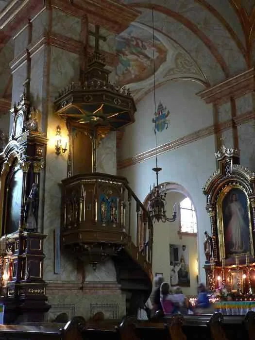 Preekstoel in Kleine Basiliek, Wadowice
